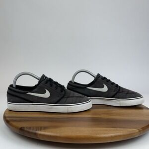 Big Kids Boys Nike SB Zoom‎ Stefan Janoski Gray Canvas Skate Sneakers Size 6 Y